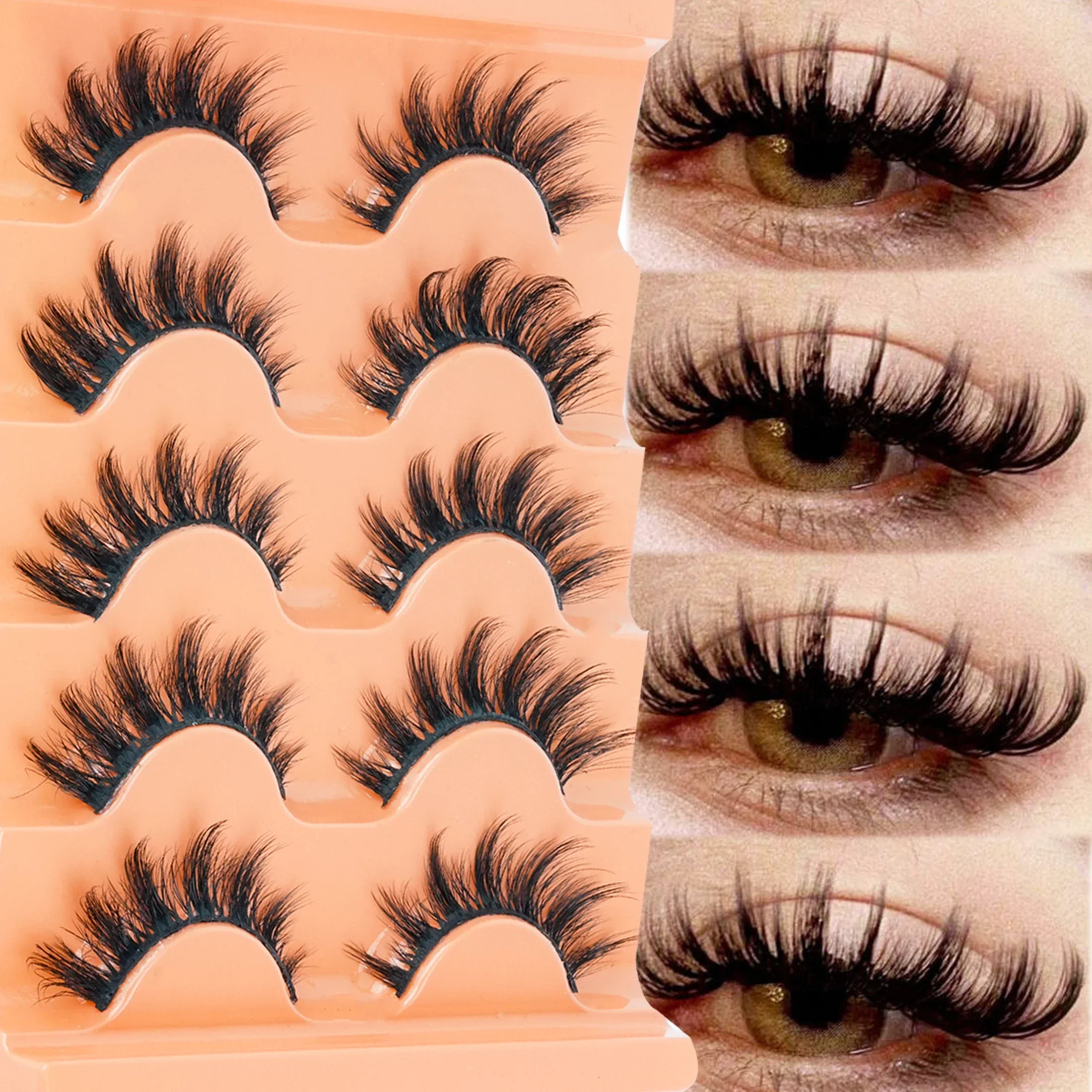 Beauty Makeup Women - 5 paires de faux cils en