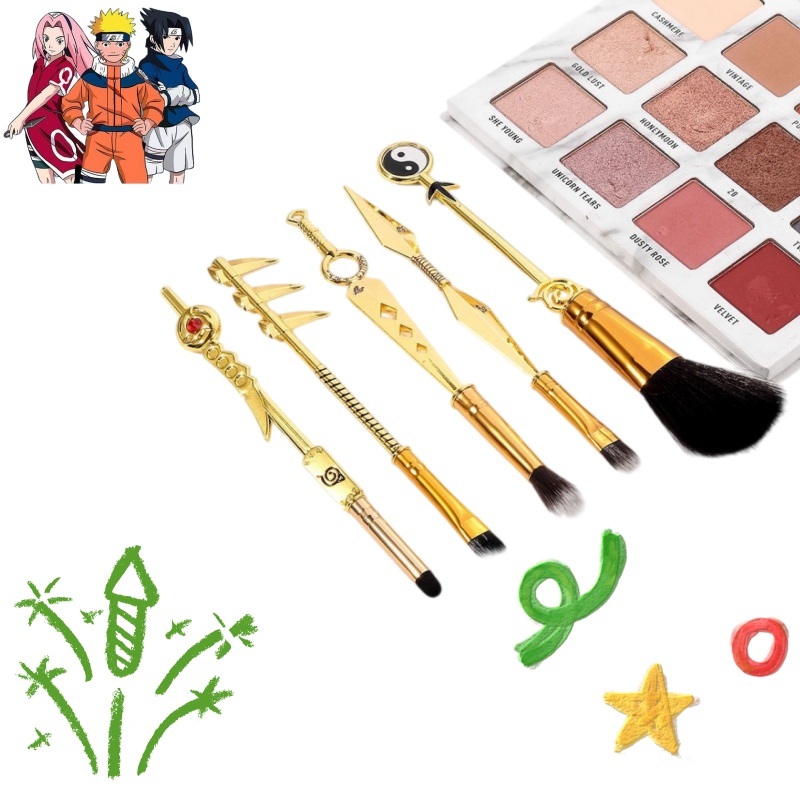 Beauty No Makeup - Ensemble de 5 pinceaux de maquillage