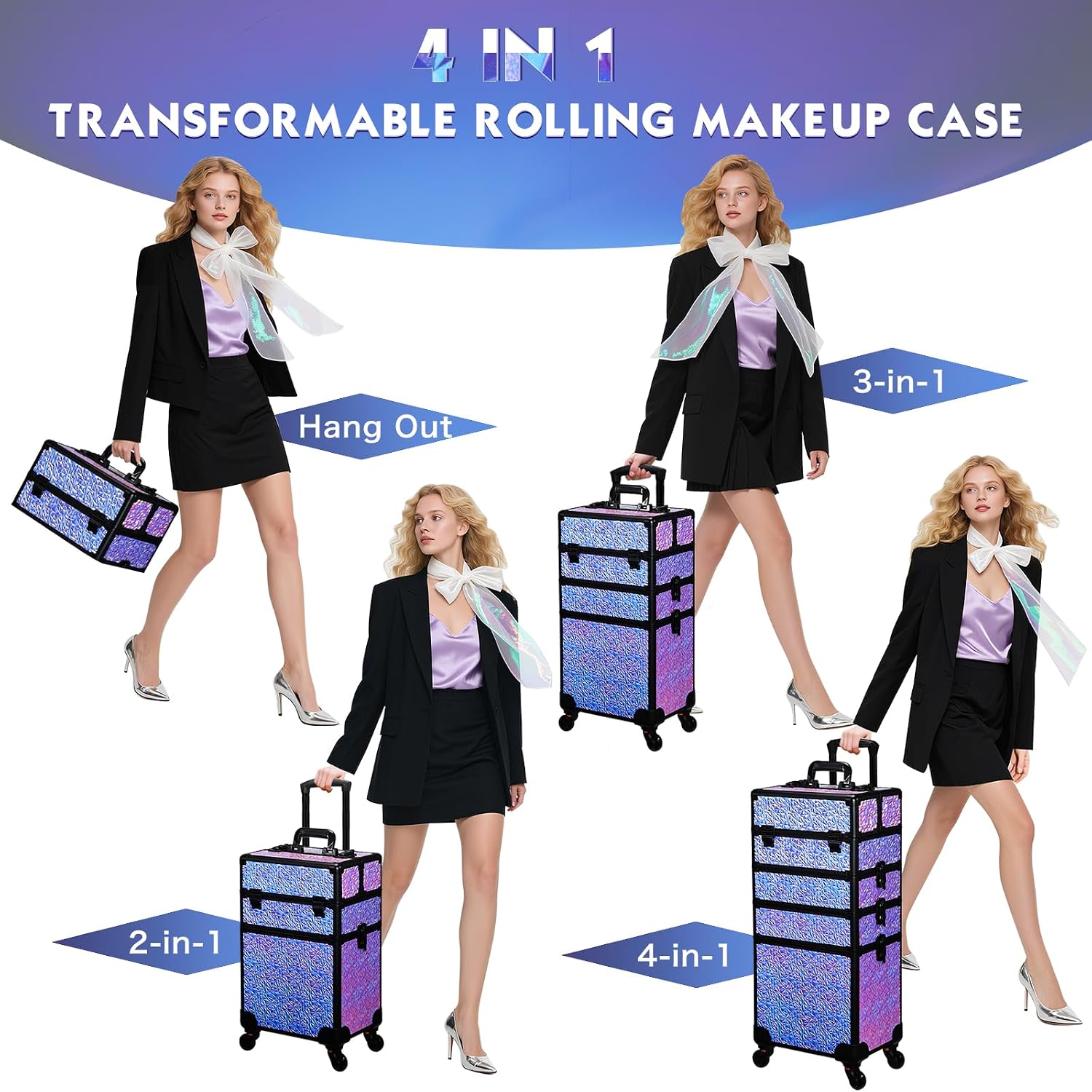 Valise de maquillage à roulett - Beauty Makeup Vanity Set avis et prix